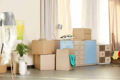 Man and van removals team helping with a residential move in Enfield