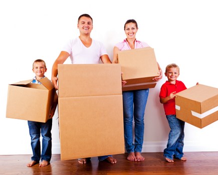 Commercial moving team preparing a business relocation in Enfield