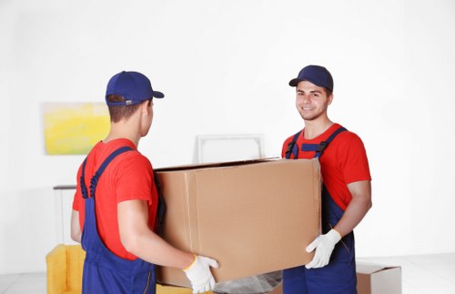 Professional removal company assisting with a home move in Enfield