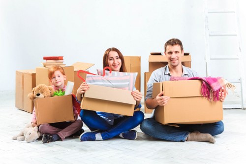 Room-by-room unpacking support for a home or office move in Enfield