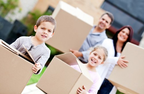 Household items being loaded for a move across Enfield and nearby areas