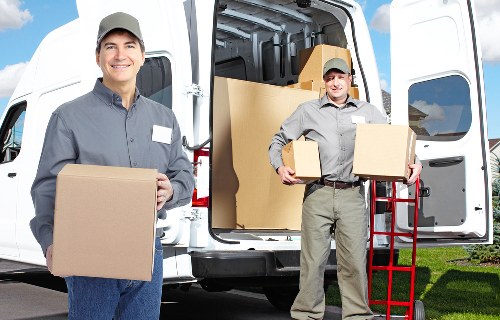 Local moving service navigating access and parking in Enfield